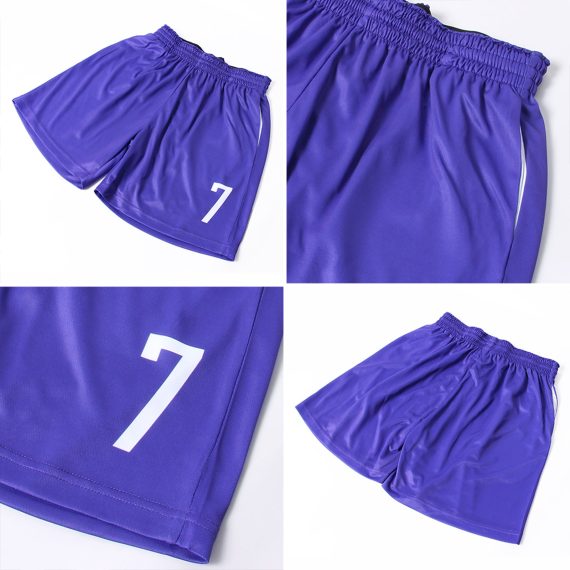 Custom Purple White Sublimation Soccer Uniform Jersey